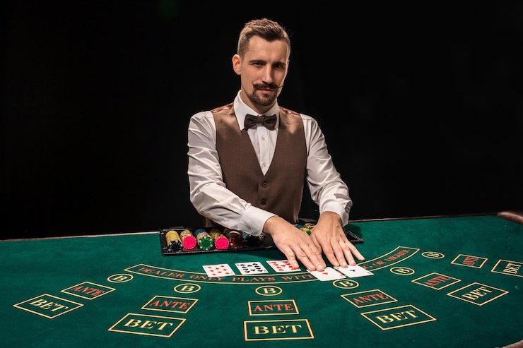 Live dealer blackjack studio and sportsbook interface on baginda4d login